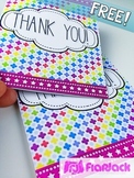 NEON Thank You Cards FREEBIE (In Spanish, too!)
