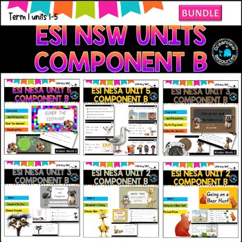 Preview of TERM 1 ES1  Bundle 10 weeks work NSW DET aligned English units Component B