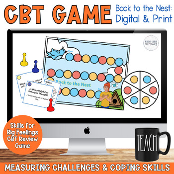 Preview of Problem Solving Skills for Big Feelings Digital and Print SEL CBT Board Game