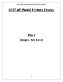 NEW 2019 Practice AP World History Exam Essays All Eras 1-