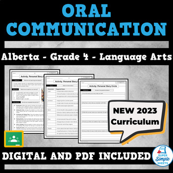 Preview of NEW 2023 Alberta Language ELA - Grade 4 - Oral Communication