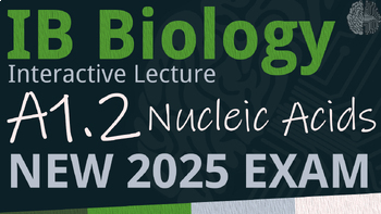 Preview of NEW 2025 IB Biology A1.2 [SL/HL] Nucleic Acids Interactive Lecture Handout