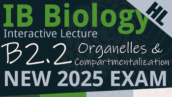 Preview of NEW 2025 IB Biology B2.2 [AHL] Organelles & Comparts Interactive Lecture