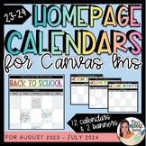 NEW 23-24 Calendar Homepages for Canvas LMS