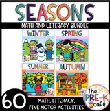 Seasons Math and Literacy Bundle | Spring | Summer | Fall 