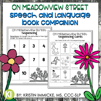 Preview of On Meadowview Street Speech and Language Book Companion