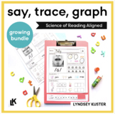 NEW! 50% off - Science of Reading - Say, Trace, Graph - Gr