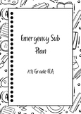 NEW! Emergency Sub Plan - 7th Grade ELA
