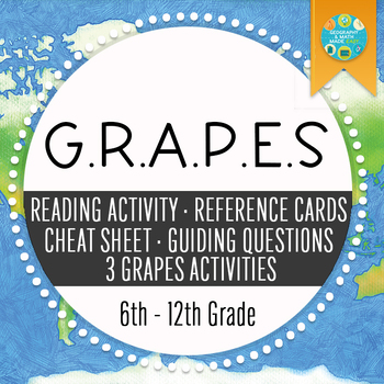 Preview of NEW! Ancient Civilizations G.R.A.P.E.S (GRAPES) Resource Packet
