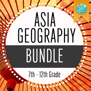 Preview of NEW! Asia Geography Bundle + 2 Freebies