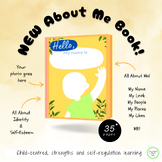 NEW About Me BOOK, My Name Is, Age, Family, Traits, Places