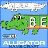 NEW! Alligator Name Craft, Crocodile Activity | Editable