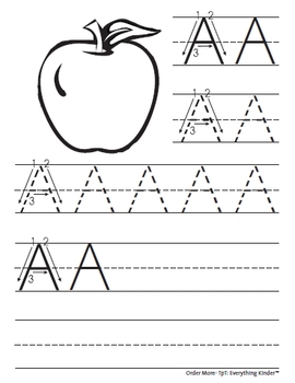 NEW! Alphabet Uppercase/Lowercase Tracing Packet - Coloring Edition