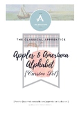 NEW Apples & Americana Alphabet {Cursive Set}