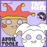 NEW! April Fools Day Mask Craft - Coloring (2 Pages)