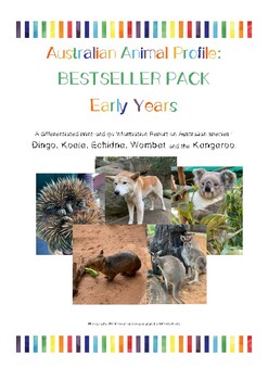 Preview of NEW Australian Animal Profile Bestseller Pack: Early Years