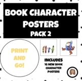 NEW Book Character Posters - PACK 2
