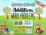 NEW! Boom Card Freebie Addition Word Problems Task Cards