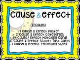 NEW! CAUSE AND EFFECT MATCHING CARDS/ SCOOT/ TASK CARDS