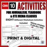 CNN 10 Worksheets for Journalism, YB, CTE Media & Social S