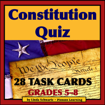 Preview of CONSTITUTION QUIZ • GRADES 5–8