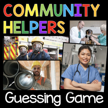 Preview of Community Helpers Guessing Game Kindergarten First Grade Firefighter Career Day