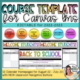 Course Template for Canvas LMS 2022-2023