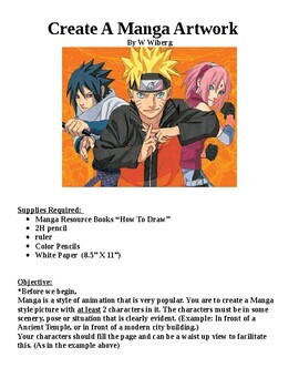 Preview of Create a "Manga Artwork"