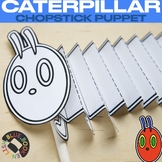 NEW! Cute Hungry Caterpillar Chopstick Puppet Craft, Book 