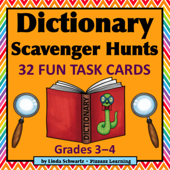 Preview of DICTIONARY SCAVENGER HUNTS • GRADES 3–4