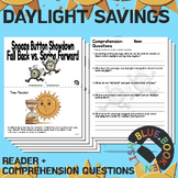 Daylight Saving Time Reader | Spring Forward Comprehension