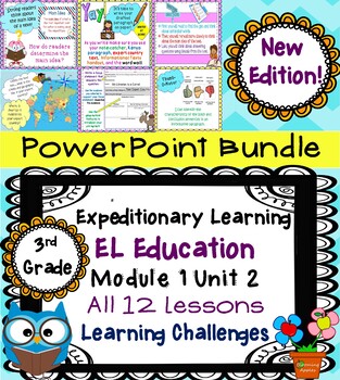 Preview of NEW EDITION Expeditionary Learning 3rd Grade PowerPoint Bundle M1U2
