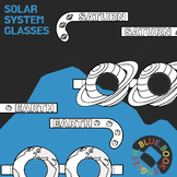 NEW! Solar System Festive Coloring Glasses Crafts