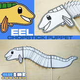 NEW! Eel Chopstick Puppet Craft, Sea Snake (4 pages)