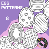 NEW! Egg Patterns | Easter Coloring Sheets