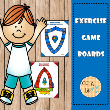Preview of Gross Motor Exercise Game Boards