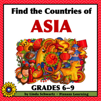 Preview of FIND THE COUNTRIES OF ASIA • GRADES 6-9