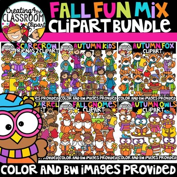 Preview of Fall Clipart Bundle {Autumn Clipart}