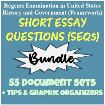 Preview of NEW Framework New York State Regents Short Essay Questions! 55 Document Sets!