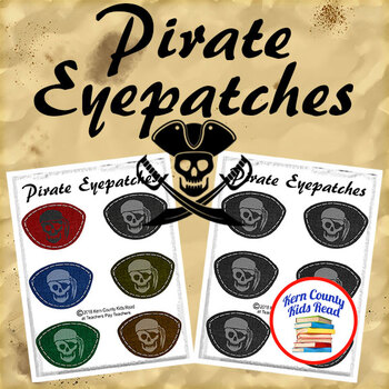 Free! Pirate Eyepatches (Eye Patch) Printable Activity for Pirate Unit