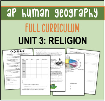 Preview of Full curriculum/Unit Plan on RELIGION!