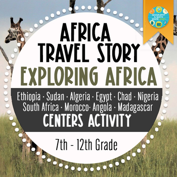 Preview of NEW! Africa Geography: Africa Travel Story — Cooperative Learning Centers