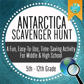 Preview of NEW! Geography Antarctica Scavenger Hunt