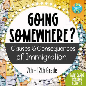 Preview of NEW! Geography — Going Somewhere: Introduction to Immigration and  Migration