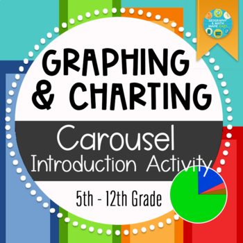 Preview of NEW! Geography Understanding and Reading Graphs & Charts  Carousel Activity