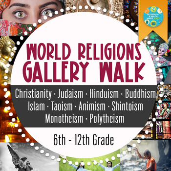 Preview of NEW! GEOGRAPHY: WORLD RELIGIONS PHOTO GALLERY WALK | WORLD RELIGION