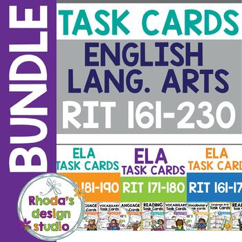 Preview of NEW BUNDLE: RIT 161-230 Language Arts Reading Vocabulary Task Cards
