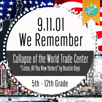 Preview of NEW! Geography, History, 9-11 We Remember, World Trade Center, Patriot Day