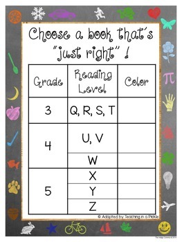 Preview of ***FREEBIE! Guided Reading Levels for Classroom Library!