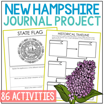 Preview of NEW HAMPSHIRE State History Research Project | Social Studies Activity Worksheet